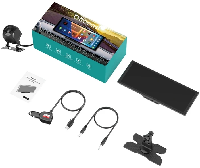 Monitorius automobilinis OTTOCAST OTTOAIBOX N95C + Kamera tylna
