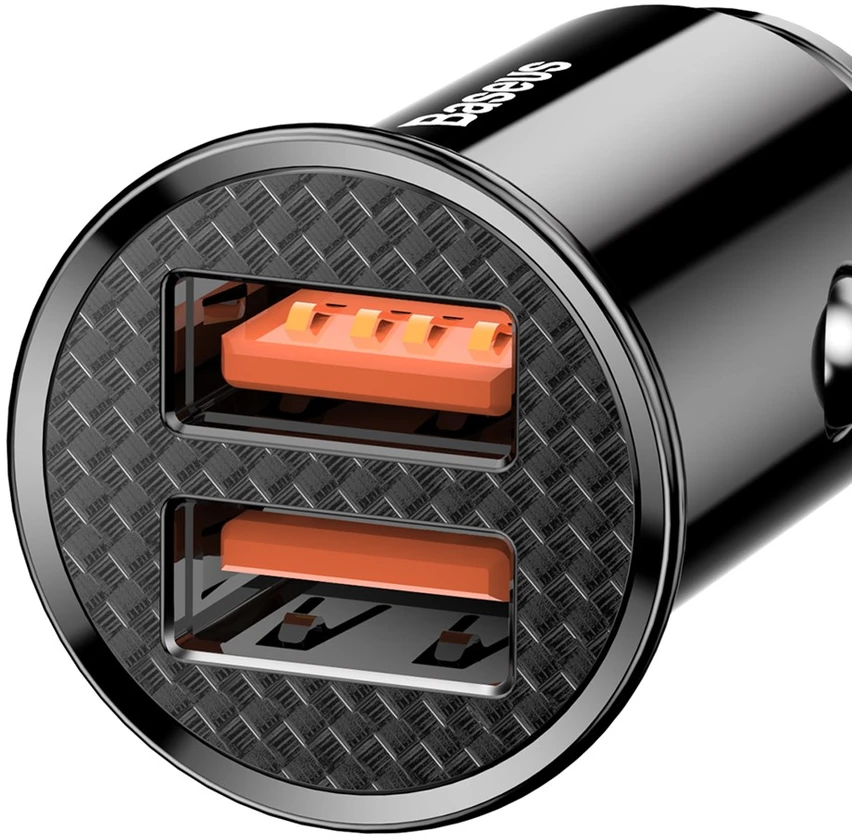 Baseus Circular automobilinis įkroviklis PD QC4.0 + 5A 30W - Juodas