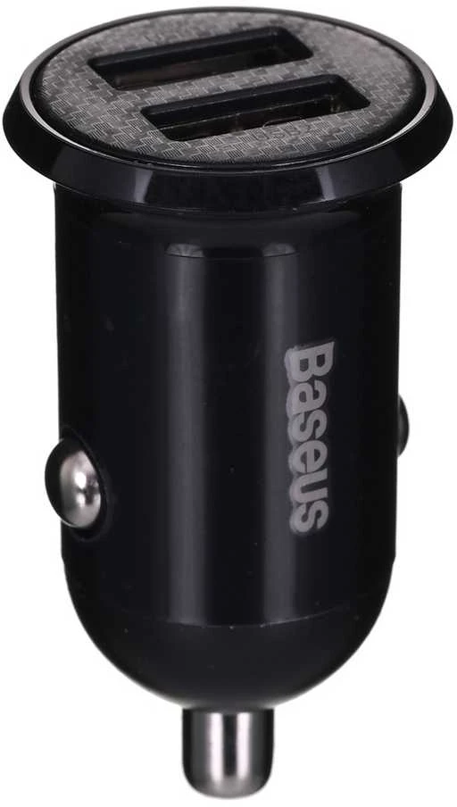 Automobilinis įkroviklis Baseus Grain Pro 2x USB 4.8A - Juodas