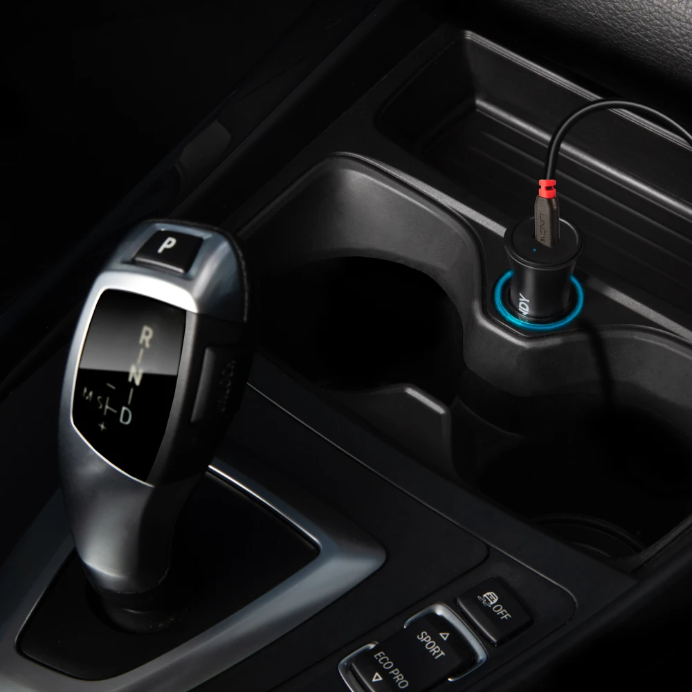 Automobilinis įkroviklis - LINDY 27W USB Type C PD automobilinis įkroviklis 12-24V DC