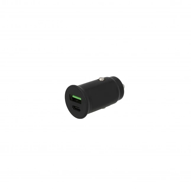 SEEK TOTI 30W Type-C + USB A Car Fast Charger, Juodas