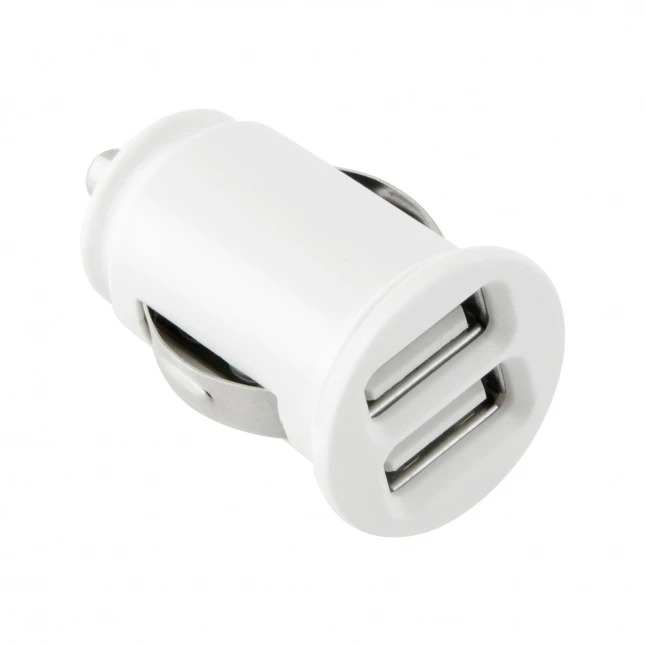TOTI Dual USB Car Charger with micro usb cable 1m 2.1 A, Baltas