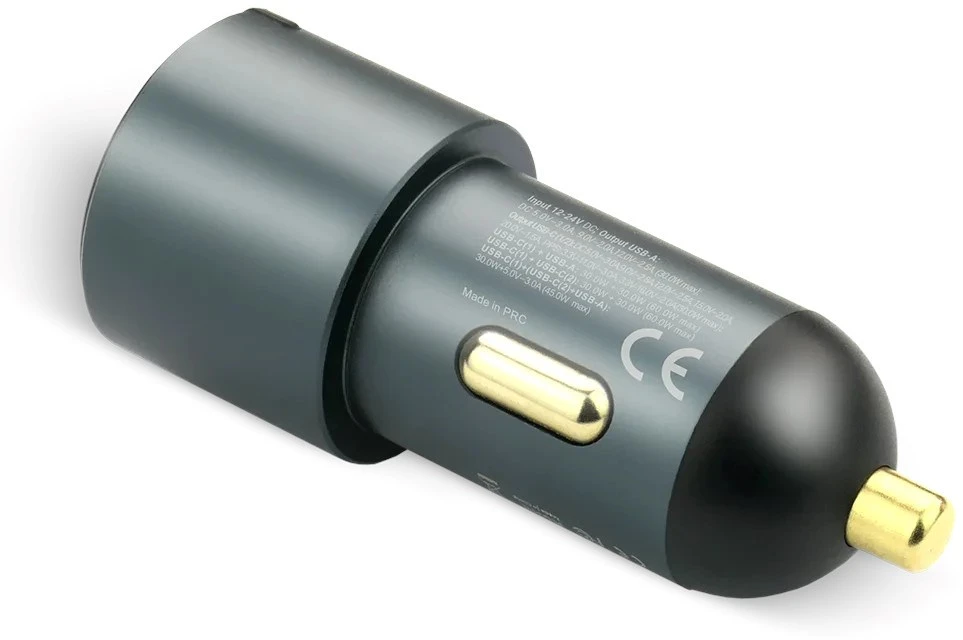 Automobilinis įkroviklis everActive CC-40Q USB QC3.0 + 2x USB-C PD 60W