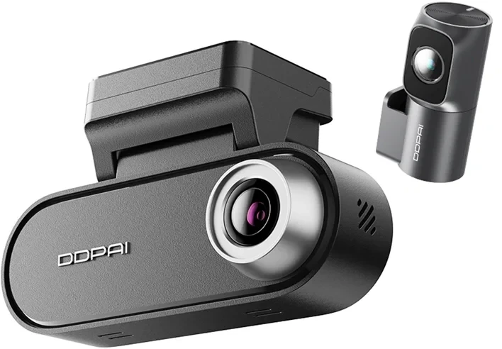 DDPAI N5 Dual 4K 2160p + 1080p AI GPS Wi-Fi vaizdo registratorius su galinio vaizdo kamera