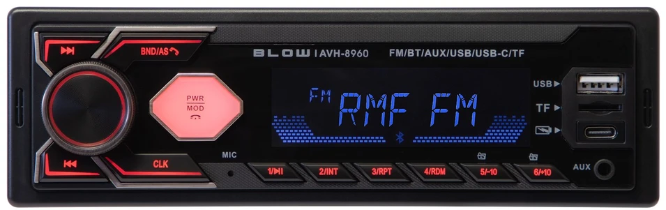 Automagnetola Radijas BLOW AVH-8960 RDS MP3/USB/micro SD/BLUETOOTH + USB-C