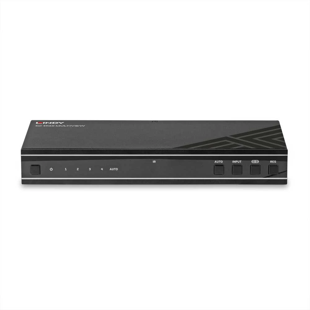 AV jungiklis - LINDY AVPro Edge 4x1 HDMI 4K60 daugiavaizdis AV jungiklis, Juodas