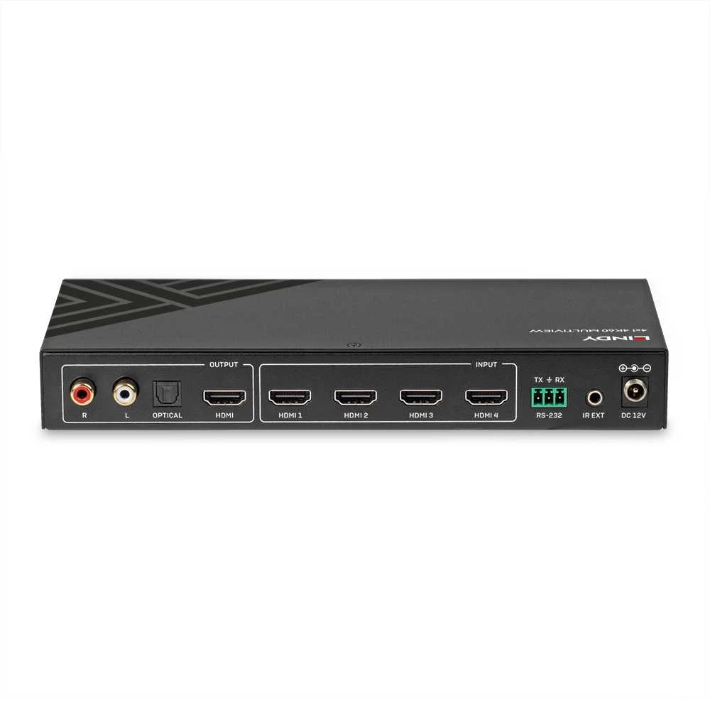 AV jungiklis - LINDY AVPro Edge 4x1 HDMI 4K60 daugiavaizdis AV jungiklis, Juodas