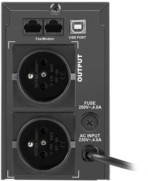 ARMAC O/850E/LCD Armac UPS OFFICE Line-Interactive 850E LCD 2x 230V PL OUT, USB