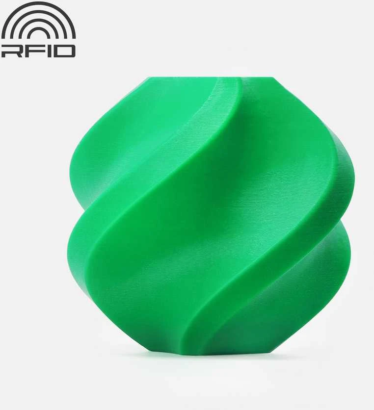 Žalias Bambu Lab PETG HF 3D spaudinio pavyzdys