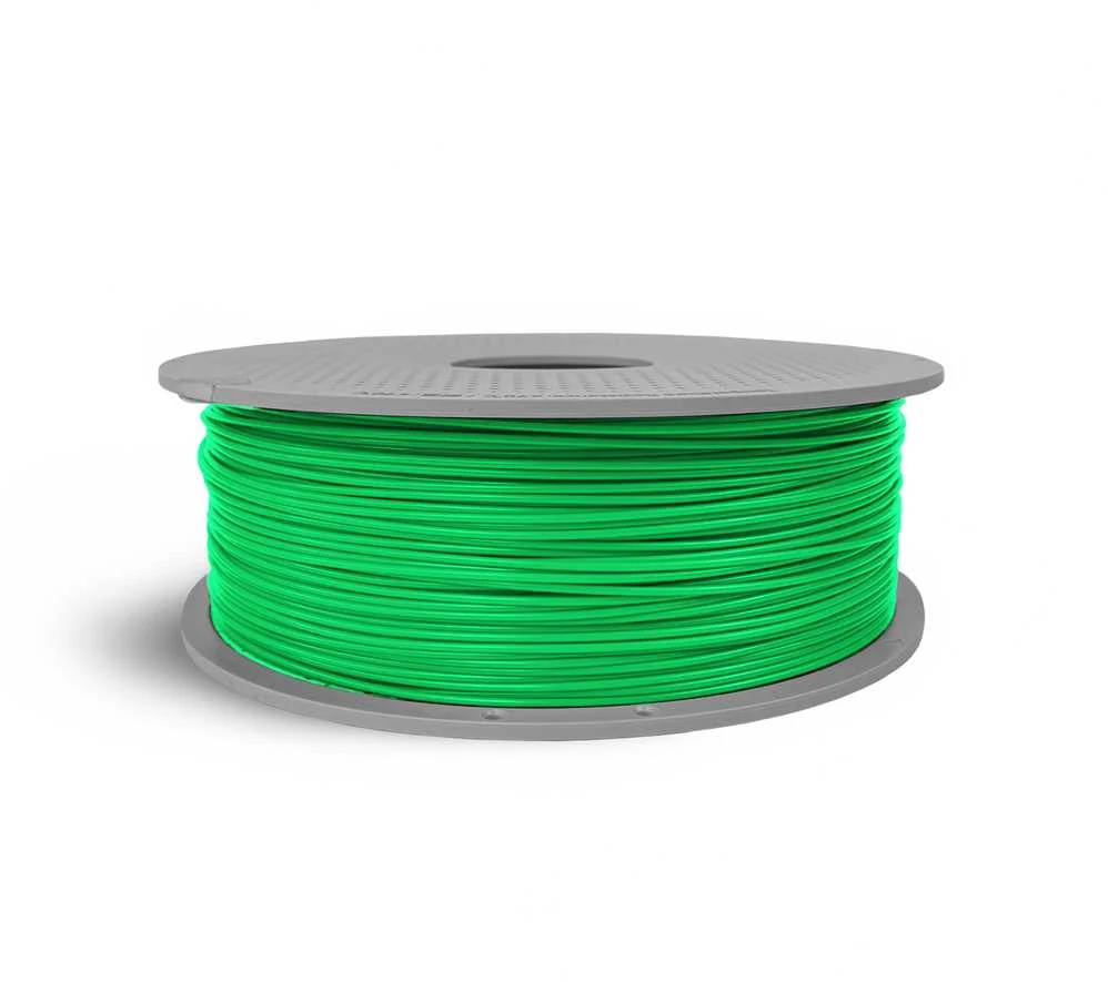 Žalias PLA filamentas ant Bambu Lab ritės 1kg