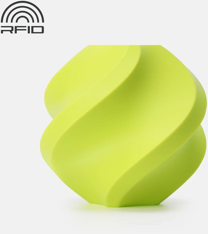 Bambu Lab PLA Bright Green spausdinimo pavyzdys
