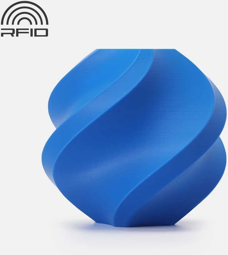 Bambu Lab PLA Cobalt mėlynas 3D atspaudo pavyzdys