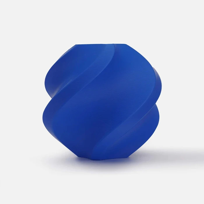 Mėlynas PLA 3D spausdintas geometrinis modelis