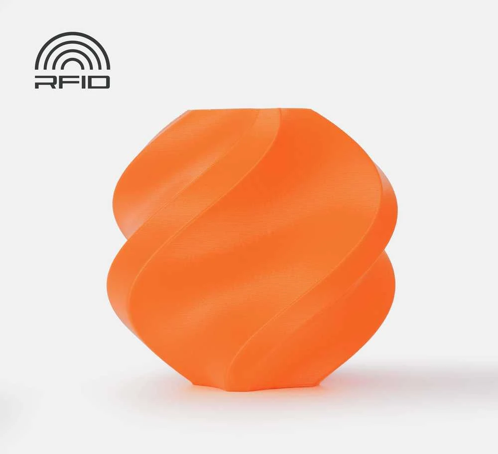 Bambu Lab Refill PLA Basic plastikas 1.75 mm 1kg - Oranžinis