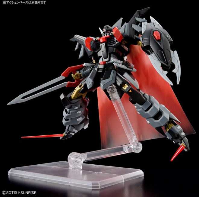 Bandai Kolekcinė Figūrėlė - HGCE 1/144 Juodasis Riteris Shi-ve.A su Spindulių Apsiaustu
