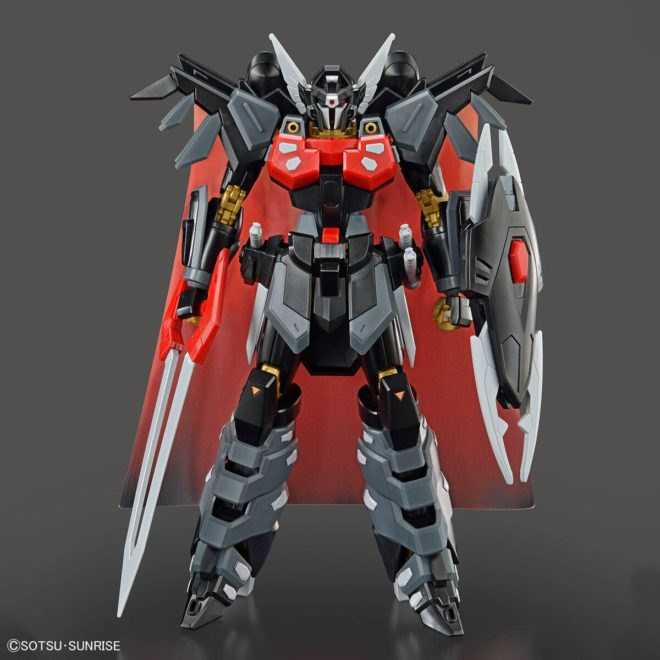 Bandai Kolekcinė Figūrėlė - HGCE 1/144 Juodasis Riteris Shi-ve.A su Spindulių Apsiaustu