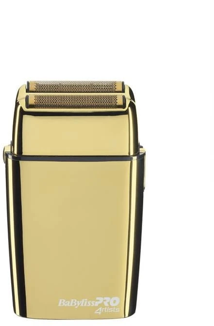 Barzdaskutė Bosch Mobili įkraunama plaukų skutimo mašinėlė BaByliss PRO Double Foil Metal Shaver Gold FXFS2GE, aukso spalvos