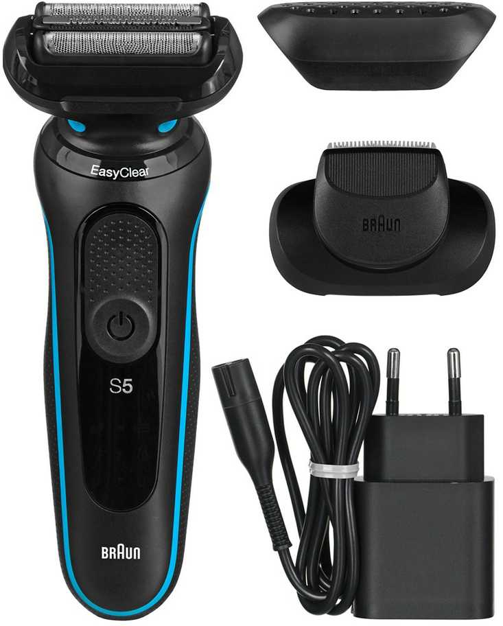Braun | Shaver | 51-M1200s | Operating time (max) 50 min | Wet & Dry | Juodas/Mint