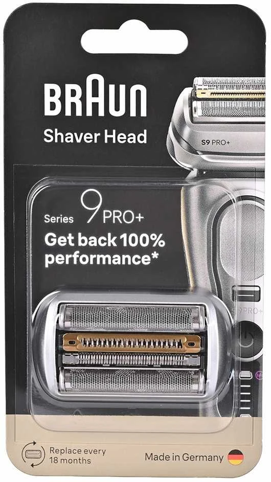 Braun 96M Shaver Replacement Head Series 9 Pro+, Sidabrinis