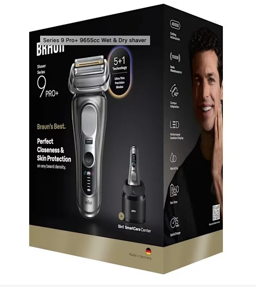 Braun Series 9 Pro+ 9655cc Foil shaver Trimmer Pilkas