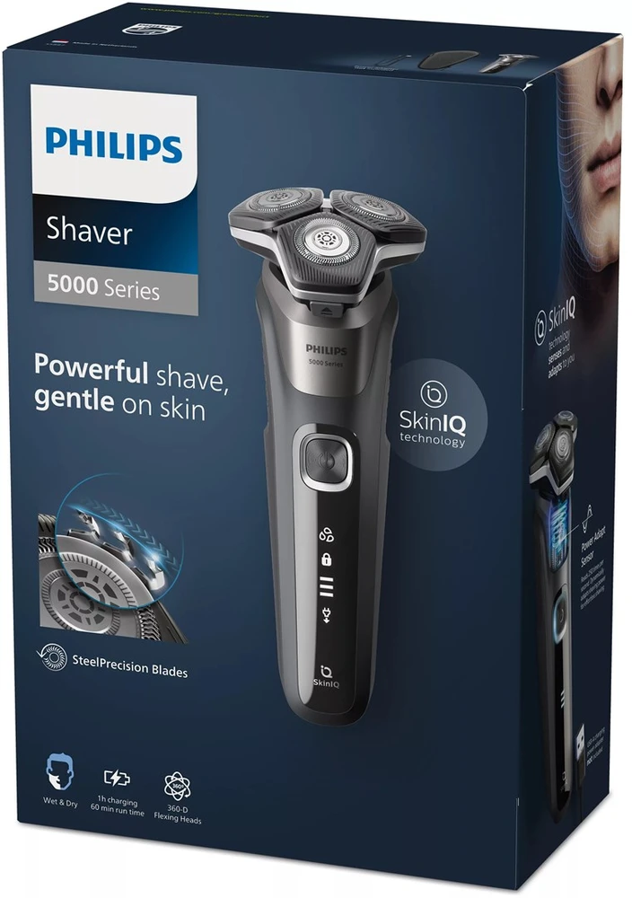 Philips Shaver Series 5000 Drėgnojo ir sausojo skutimo elektrinė barzdaskutė S5887/30