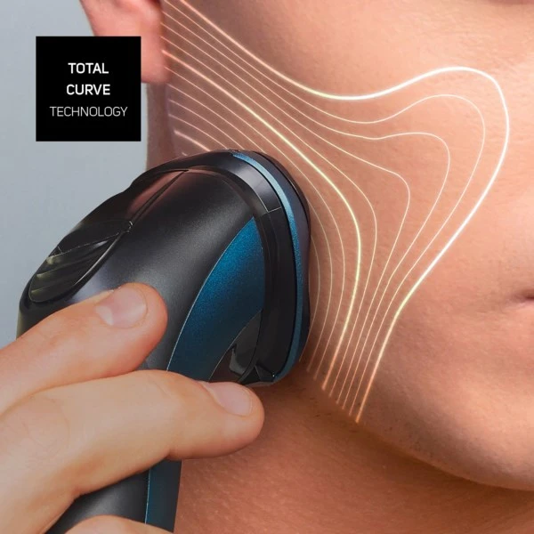 Barzdaskutė Taurus 3 Side Shave IPX7 Rotation shaver Trimmer Juodas, Mėlyna