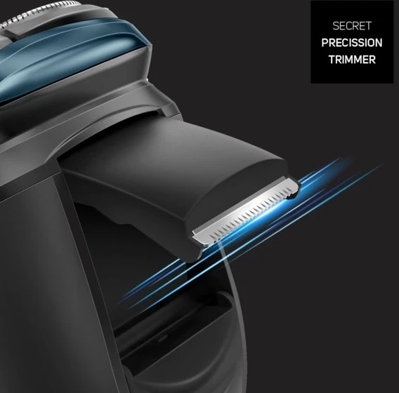 Barzdaskutė Taurus 3 Side Shave IPX7 Rotation shaver Trimmer Juodas, Mėlyna