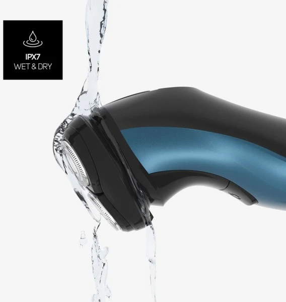 Barzdaskutė Taurus 3 Side Shave IPX7 Rotation shaver Trimmer Juodas, Mėlyna