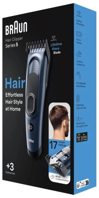 Hair clipper Braun HC5350 mėlynas