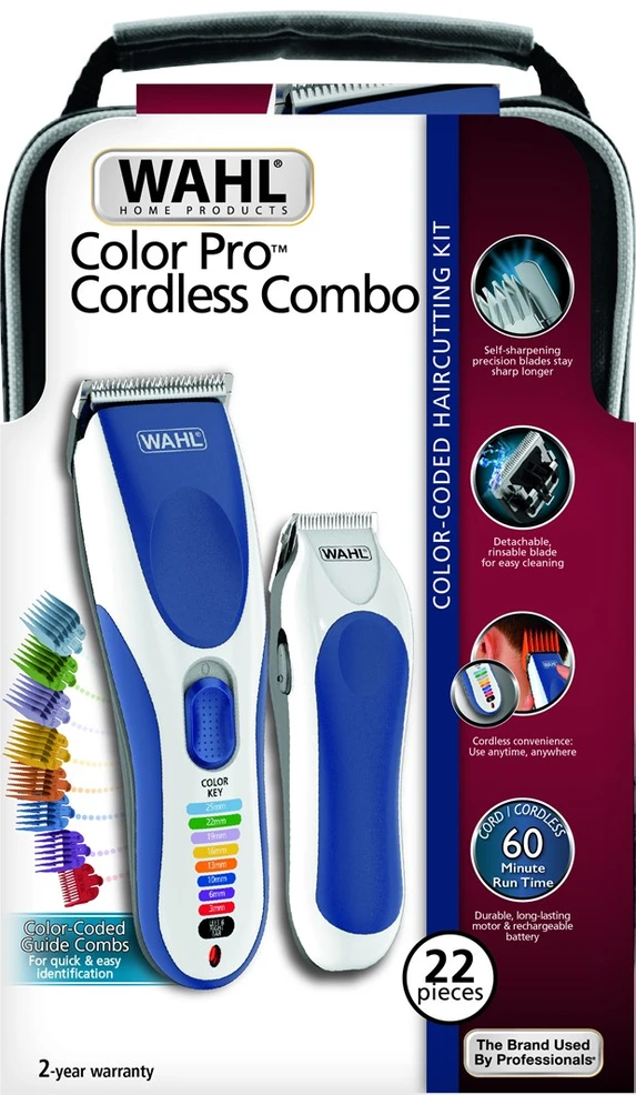 Wahl 09649-916 hair trimmers/clipper Mėlyna, Baltas 8 Nickel-Metal Hydride (NiMH)