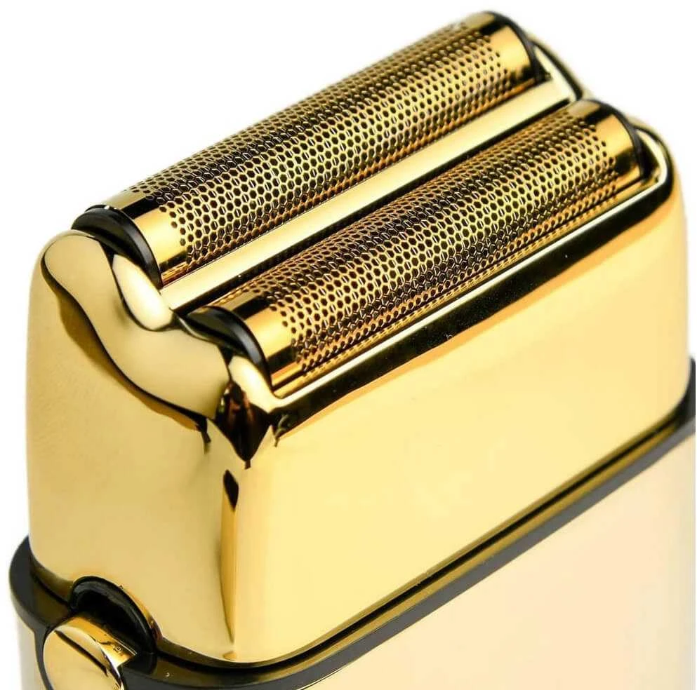 Tinklelio ir peiliukų rinkinys plaukų skutimo mašinėlei Babyliss Pro Replacement Foil Head 2 Cutters Gold FXRF2GE, skirtas plaukų skutimo mašinėlei FXFS2GE