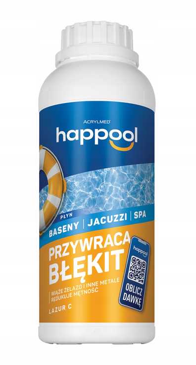 Acrylmed LAZUR C skystis drumstoms nuosėdoms iš baseino vandens šalinti, 0,5 l