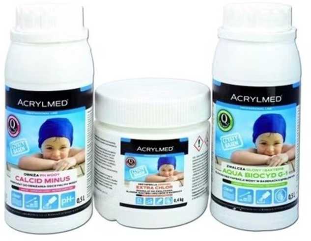 „Acrylmed Vanduo“ priežiūros rinkinys – mažas baseinas