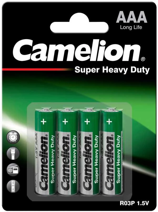 Camelion AAA baterijų pakuotė, 4 vnt.