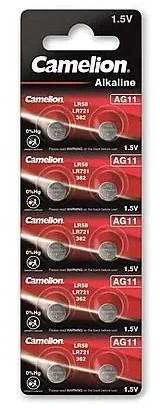 Camelion AG11 1.5V tablečių baterijos pakuotė