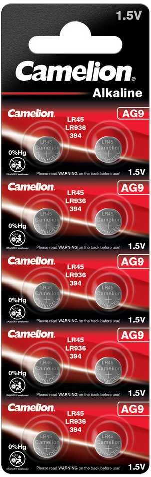 Camelion AG9 1.5V tablečių tipo baterijų pakuotė