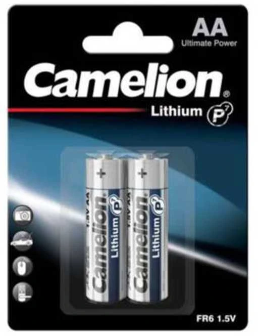 Baterija - Camelion FR6 AA Ličio 1.5V 2900mAh 2 Pakelis