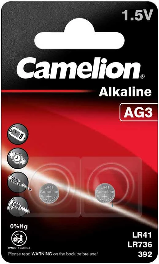 Camelion LR41 šarminių celių pakuotė