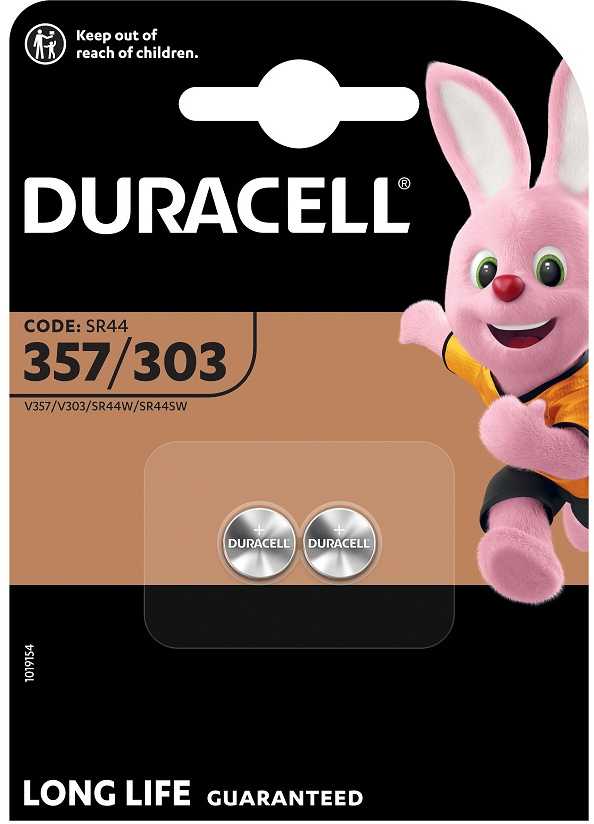 Duracell 303/357 Vienkartinė baterija SR44 Sidabro oksidas (S)