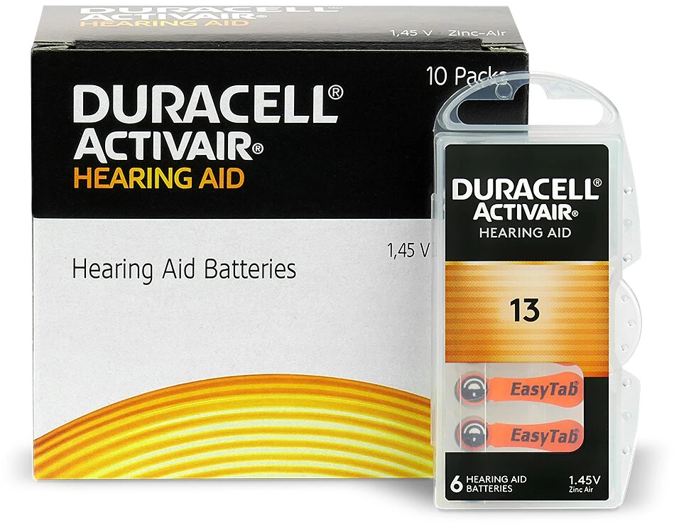 Baterija - Duracell Activair 13 Klausos Aparato Baterija, 6 vnt.
