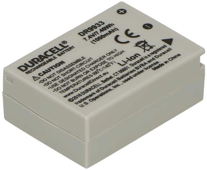Duracell DR9933 kameros / vaizdo kameros su vaizdo magnetofonu baterija Ličio-jonų (Li-Ion) 1000 mAh