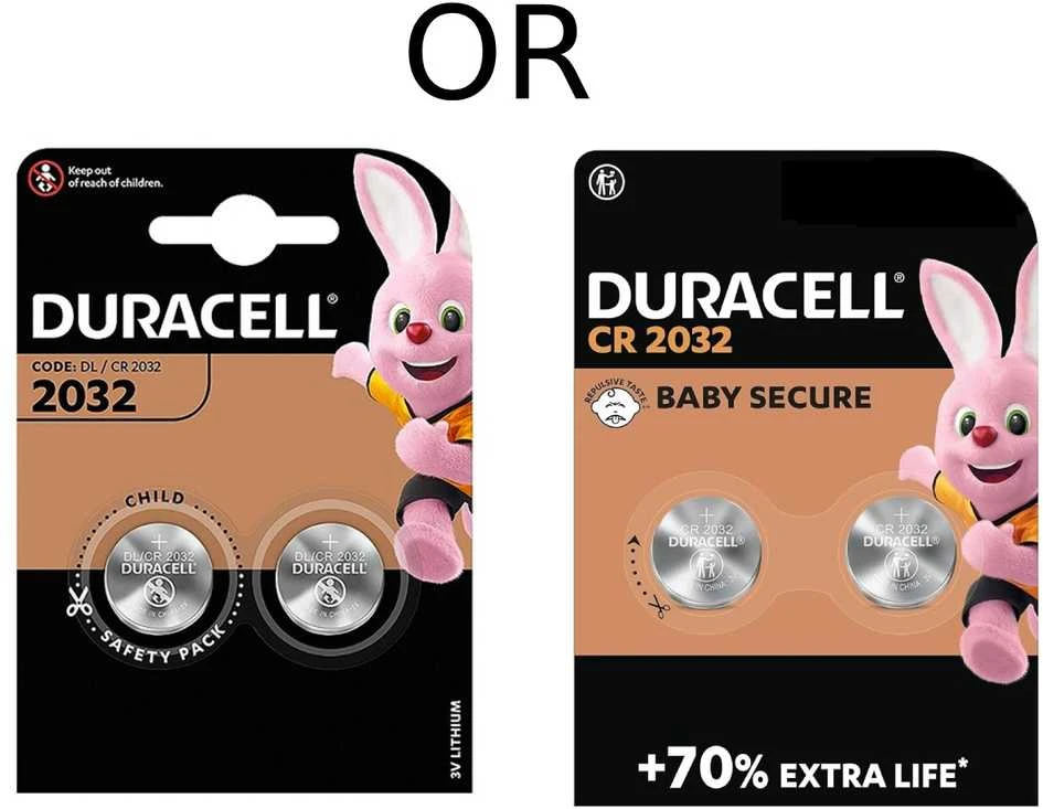 Baterijos - Duracell CR2032 3 V ličio baterijos, 2 vnt.