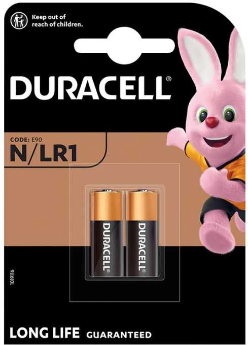 Duracell N LR1 baterijos pakuotėje
