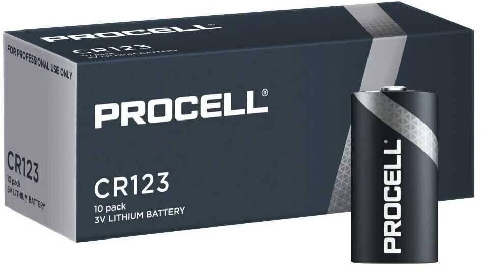 CR123!! 10 PAK!! DURACELL PROCELL BAT.