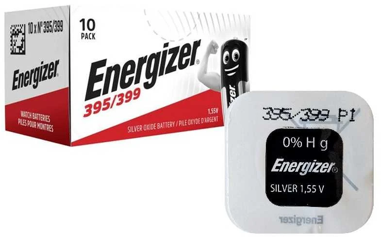 Baterija - Energizer 395 (SR927SW) Sidabro Oksidas 1.55V 10 Vnt.