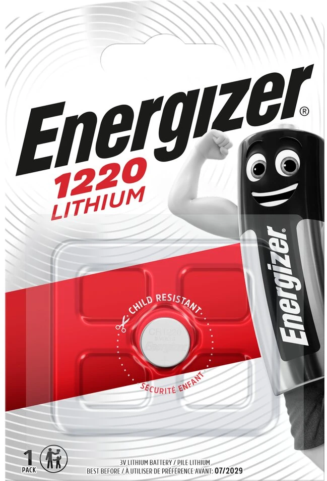 Ličio baterija CR1220 3V 37mAh ENERGIZER