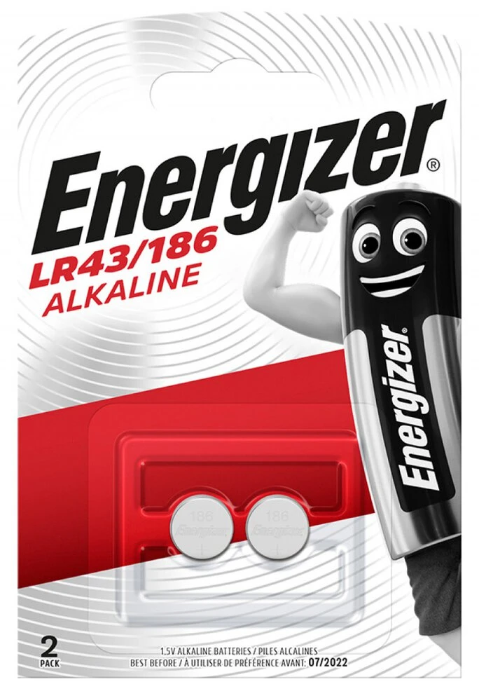 Baterija - Energizer G12 2BL Alkaline LR43/186 2 Vnt