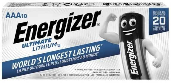 Baterija - Energizer L91 Ultimate Lithium R6 AAA, 10 vnt.