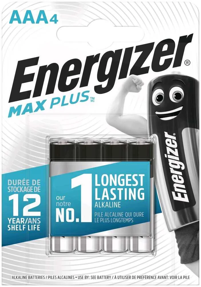 Uniross Baterija - Energizer LR03 AAA Max Plus Alkaline 1.5V 4 Pakas