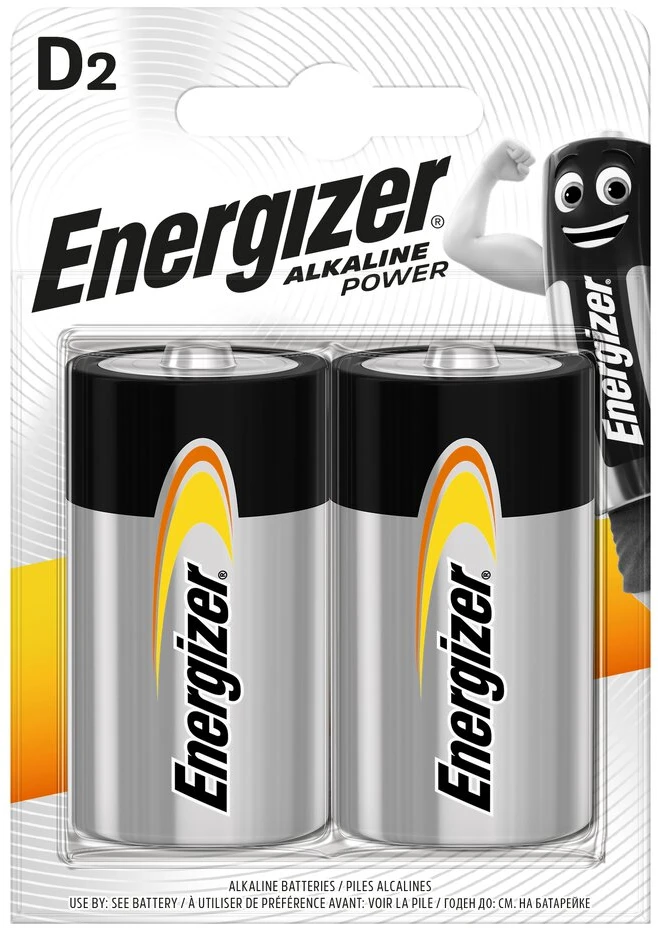 ENERGIZER baterijos LR20 D, blister*2